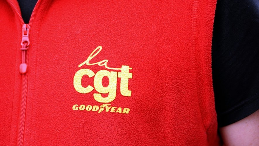 Le logo de la branche CGT chez Goodyear, le 7 février 2013 à Amiens