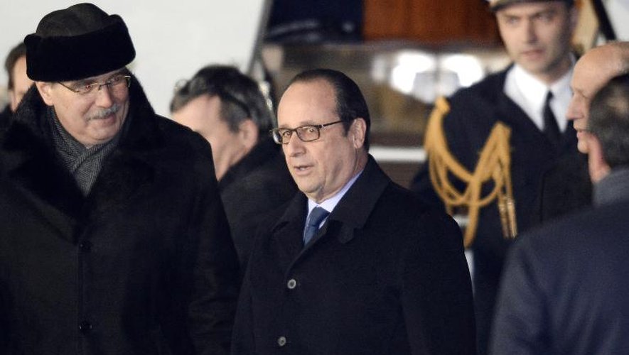 Le président François Hollande le 6 février 2015 à Moscou