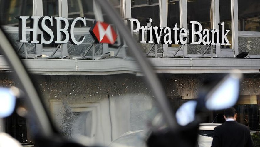 Une façade de HSBC Private Bank à Genève