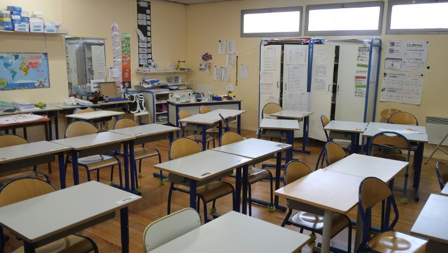Une salle de classe de l'école Saint-Louis-Consolat le 2 février 2016 à Marseille