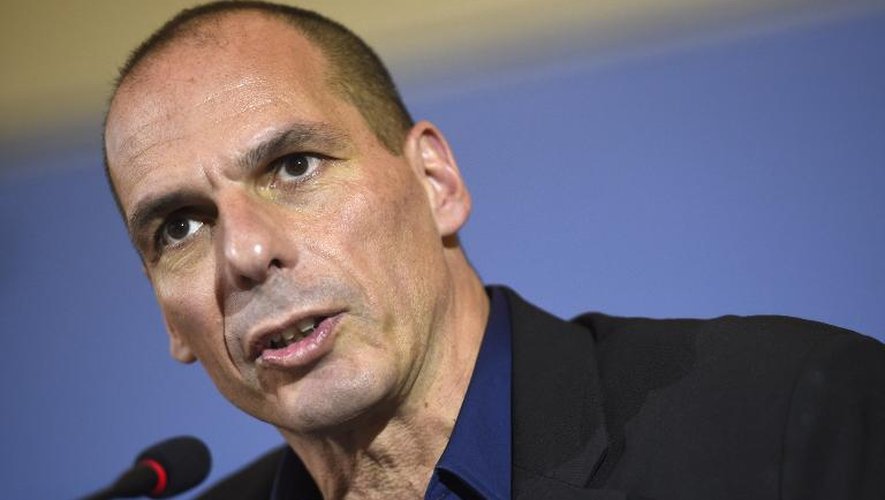 Le ministre des Finances Yanis Varoufakis s'exprime le 5 février 2015
