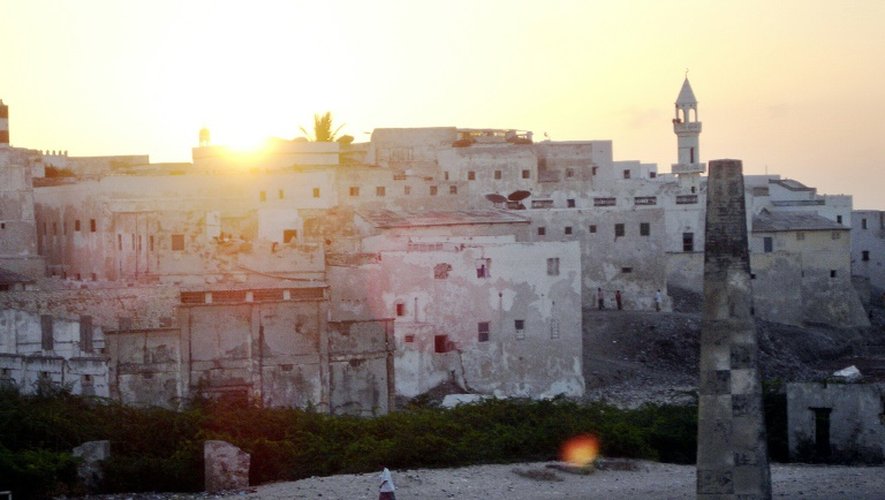 Vue de la ville de Merka, le 19 janvier 2008 en Somalie