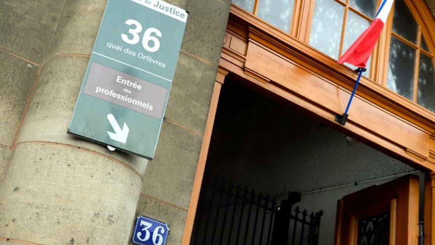 L'entrée du siège de la police judiciaire, 36 quai des Orfèvres, le 6 août 2014 à Paris