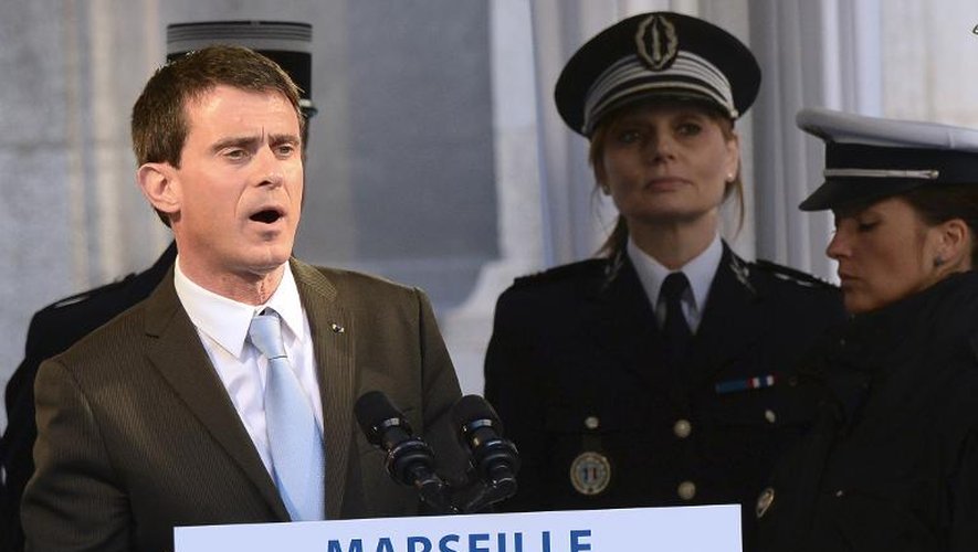 Le Premier ministre Manuel Valls, le 9 février 2015 à Marseille