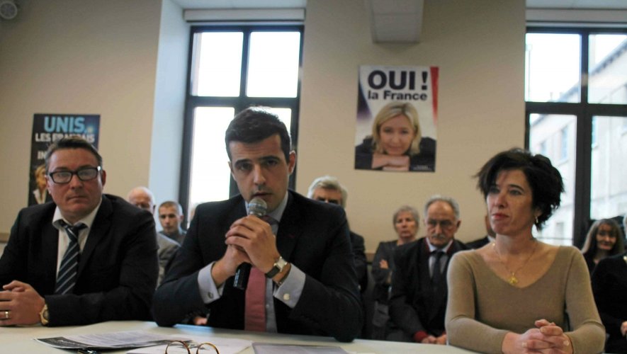 Jean-Guillaume Remise, secrétaire départemental du Front National., a présenté dimanche les candidats FN pour les élections départementales.