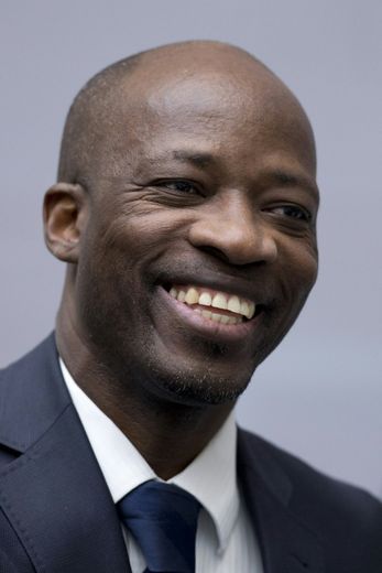 L'ancien ministre de la Jeunesse ivoirien Charles Blé Goudé le 28 janvier 2016 à La Hague