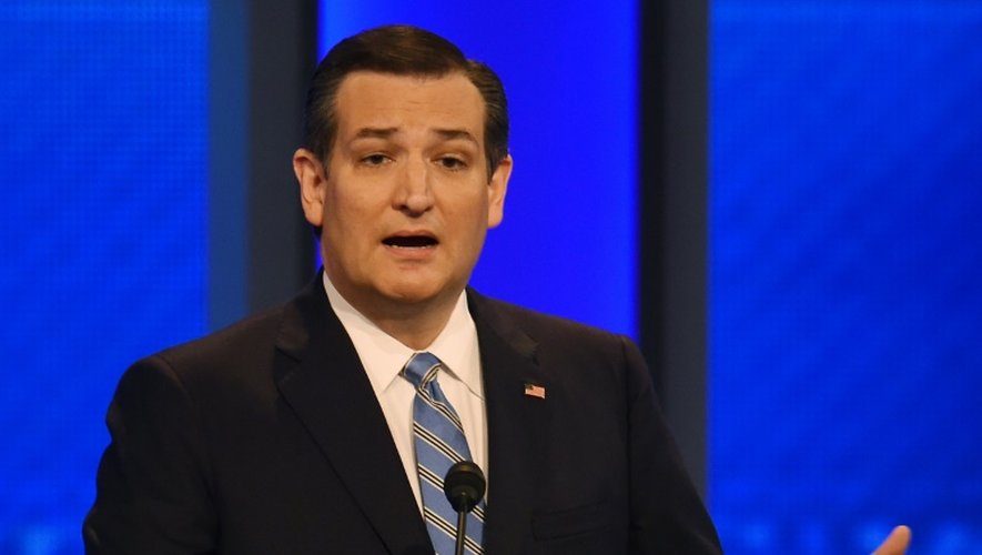 Le candidat républicain à la Maison Blanche Ted Cruz lors d'un débat à Manchester, dans le New Hampshire, le 6 février 2016