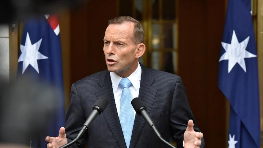 Le Premier ministre australien Tony Abbott, le 9 février 2015 à Canberra