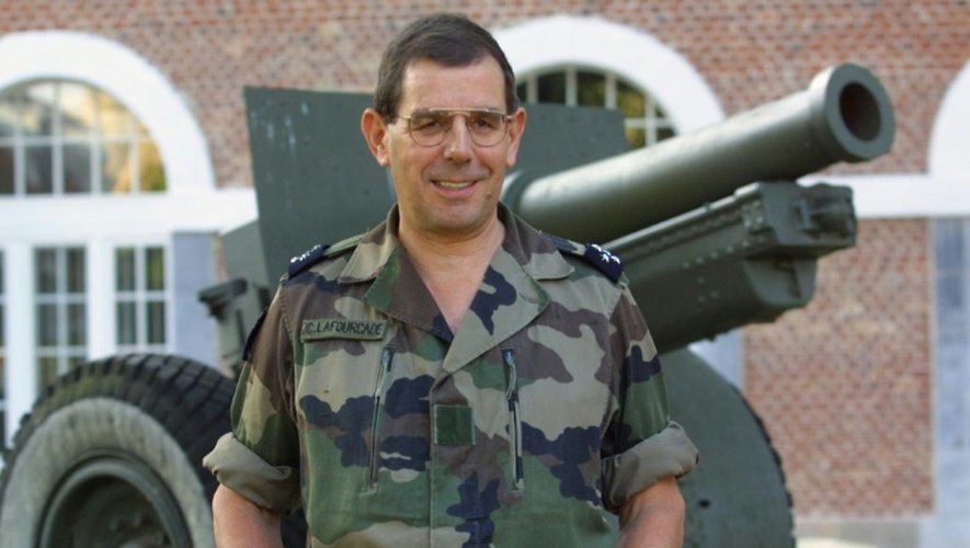 Le général Jean-Claude Lafourcade, le 17 septembre 2001 à Lille