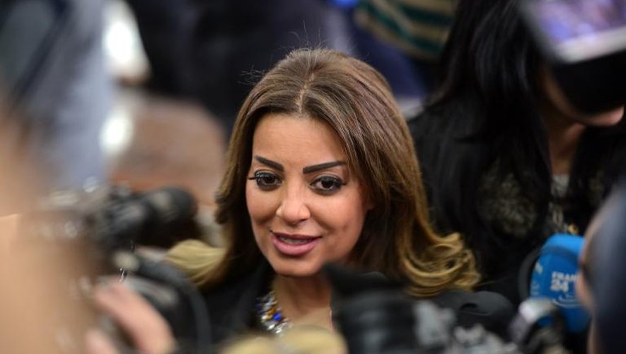 Marwa Emara, la fiancée du journaliste égypto-canadien, Mohamed Fahmy, le 12 février 2015 au Caire