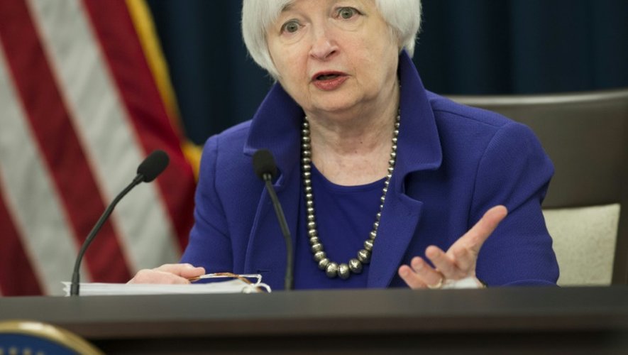 Le président de la Fed, Janet Yellen, le 16 décembre 2015 à Washington
