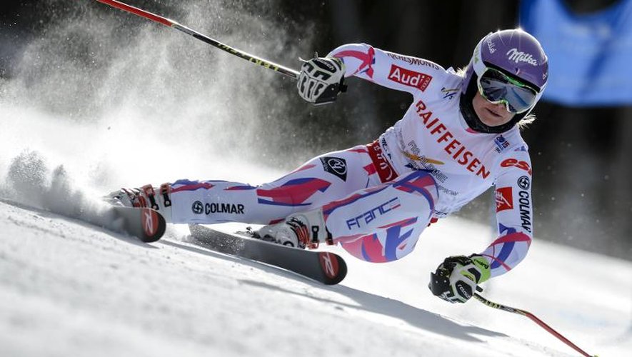 La Française Tessa Worley, lors de la première manche du slalom géant aux Mondiaux de ski alpin de Beaver Creek, le 12 février 2015