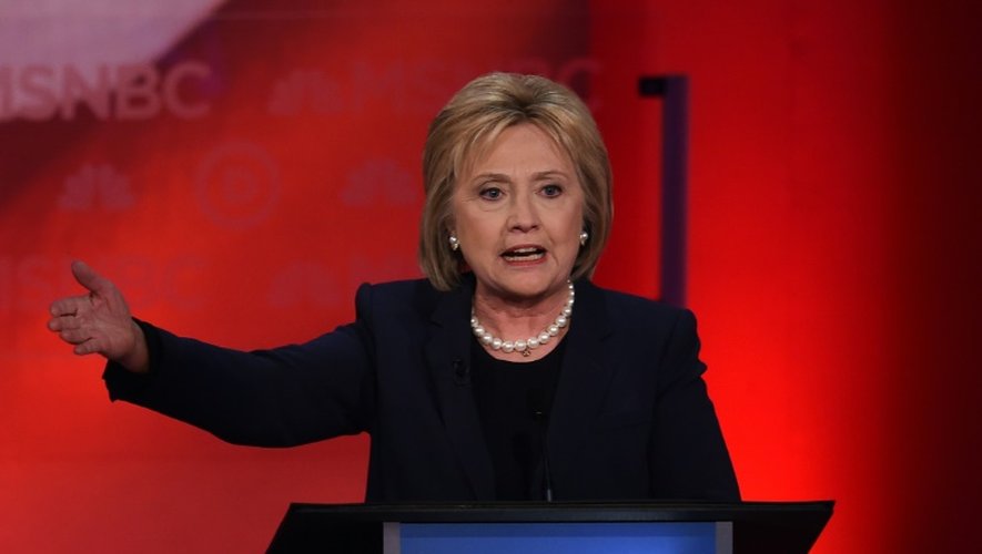 Hillary Clinton lors d'une réunion électorale à l'université du New Hampshire, à Durham, le 4 février 2016