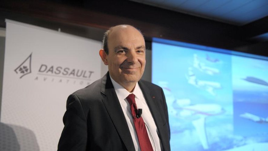 Le PDG de Dassault Aviation Eric Trappier le 13 mars 2014 à Saint-Cloud