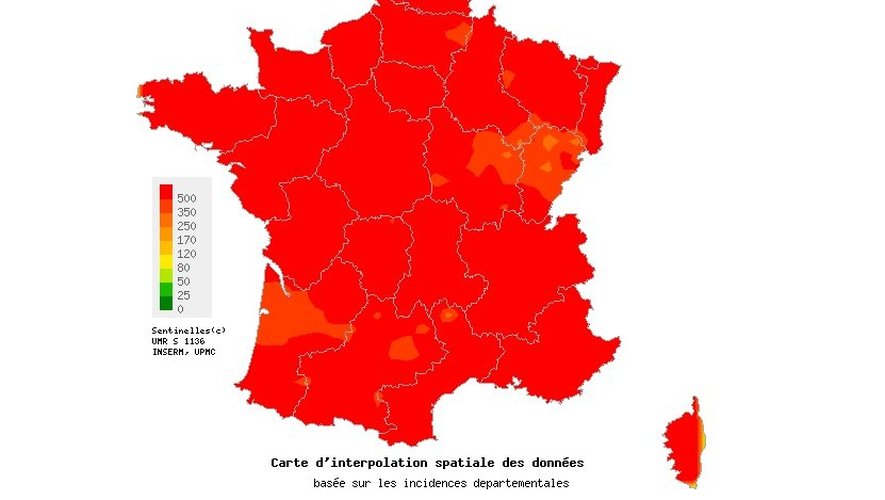 Au niveau régional, les plus touchées la semaine dernière étaient le Limousin, la Provence-Alpes-Côte-d'Azur et Midi-Pyrénées.