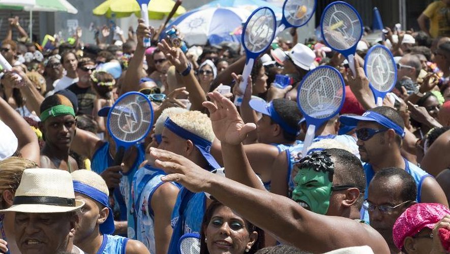 Les rues de Rio envahies par la foule pour le carnaval le 14 février 2015