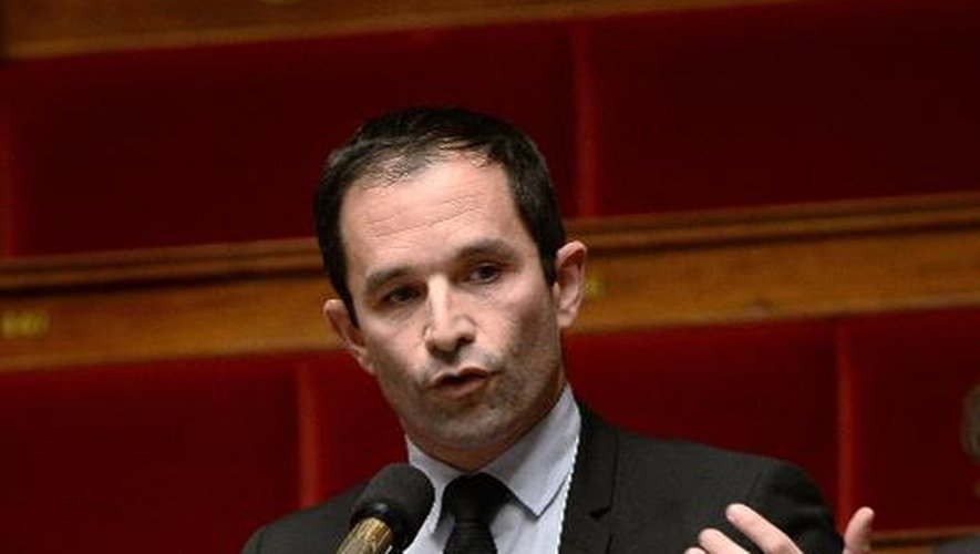 Le député PS Benoît Hamon s'exprime sur la Loi Macron le 13 février 2015