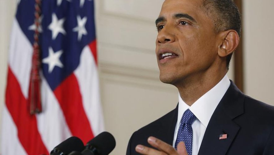 Barack Obama le 20 novembre 2014 lors de l'annonce de la régularisation des sans-papiers à la Maison Blanche à Washington