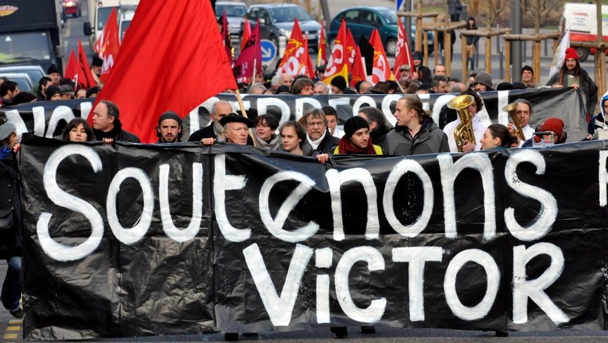 Plus de 200 manifestants sont venus apporter leur soutien à Victor à l'occasion d'un journée résolument militante.