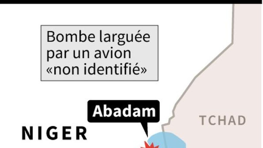 Carte de localisation d'Abadam où une bombe larguée sur un convoi funéraire a fait au moins 36 morts et 27 blessés