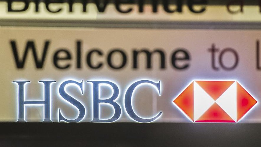 Le logo de la HSBC à Lille le 8 février 2015