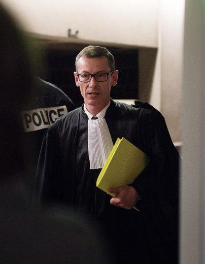 Le procureur de Lille Frédéric Fèvre arrive au tribunal le 18 février 2015 à Lille