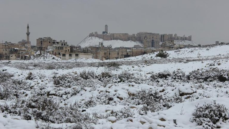 Vue de la citadelle d'Alep, le 11 janvier 2015