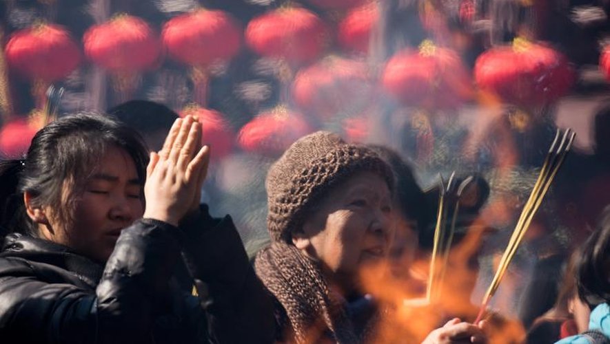 Célébration du nouvel an chinois le 19 février 2015 à Shangai