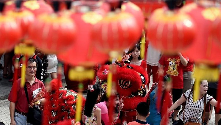 Célébration du nouvel an chinois le 19 février 2015 à Kuala Lumpur