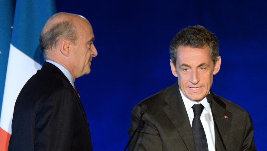 Alain Juppé et Nicolas Sarkozy à Bordeaux, le 22 novembre 2014
