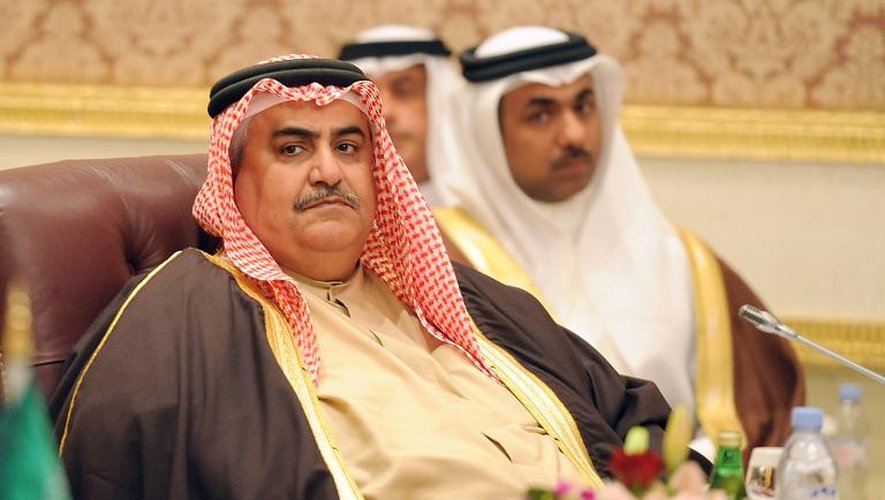 Le ministre des Affaires étrangères de Bahrein à Riyad le 14 février 2015