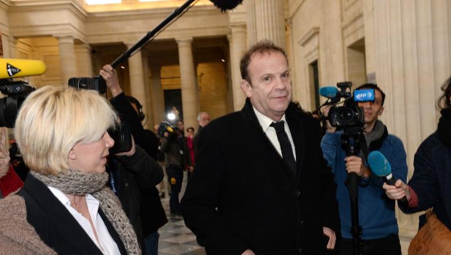 Francois-Marie Banier au palais de justice de Bordeaux le 20 février 2015 à Bordeaux