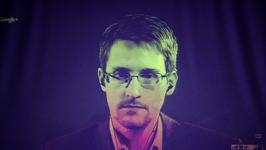 Edward Snowden, ici en vidéoconférence avec le Conseil de l'Europe en juin 2014, a transmis au site The Intercept des documents secrets de l'agence britannique GCHQ