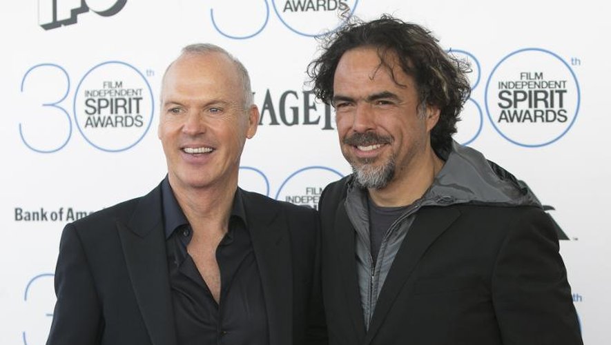 Michael Keaton et Alejandro G. Inarritu à leur arrivée aux Spirit Awardsle 21 février 2015 à Santa Monica