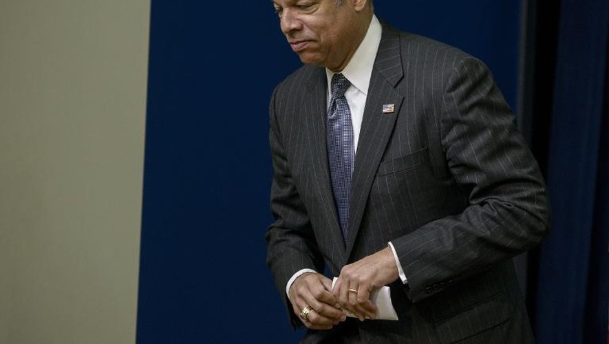 Le ministre américain de la Sécurité intérieure Jeh Johnson, le 18 février 2015 à Washington