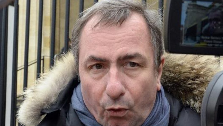 Benoît Chabert, l'avocat de Patrice Bonduelle, à la sortie du palais de justice le 26 janvier 2015 à Bordeaux