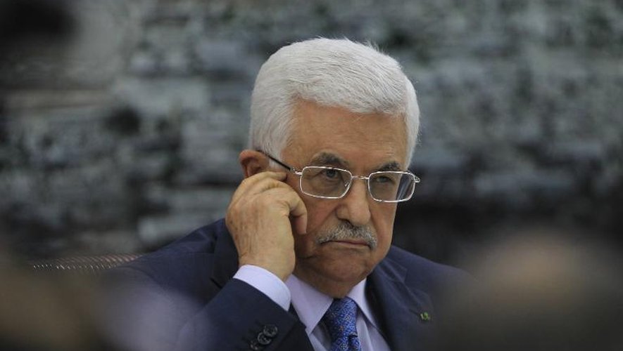 Le président de l'Autorité palestinienne Mahmoud Abbas, le 22 juillet 2014 à Ramallah