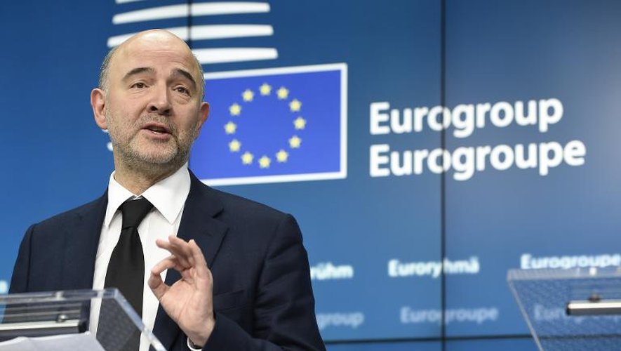 Pierre Moscovici, le commissaire européen aux Affaires économiques, le 20 février 2015 à Bruxelles