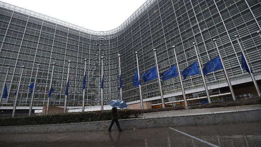 Le parlement européen à Bruxelles le 8 janvier 2015