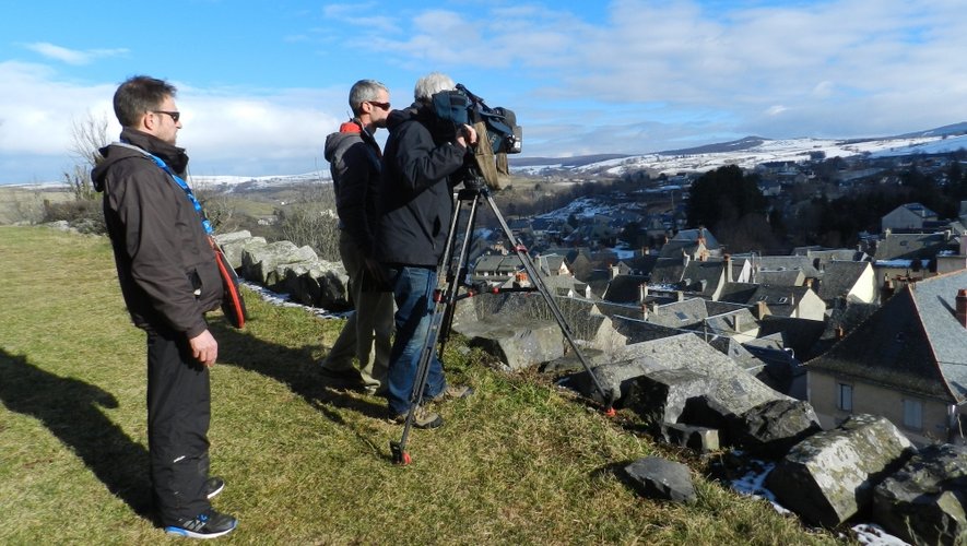 Du 19 au 23 février, l'équipe de tournage s'est fondue dans le paysage hivernal de l'Aubrac.