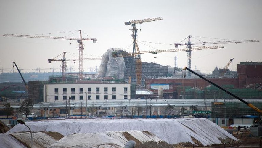 Un site de construction le 2 février 2015 à Shanghai