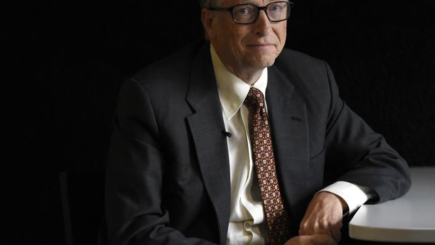 Le co-fondateur de Microsoft, l'Américain Bill Gates, à Berlin le 27 janvier 2015