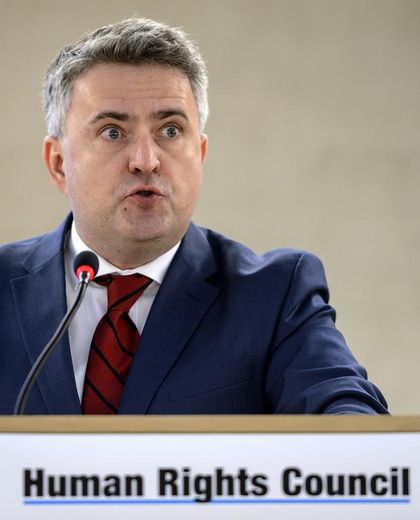 Le ministre ukrainien des Affaires étrangères Sergiy Kyslytsya le 2 mars 2015 à Genève