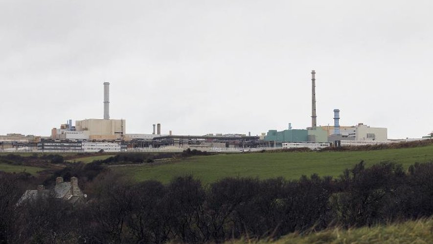 L’usine de retraitement de combustible nucléaire usé d'Areva à la Hague, photographié le 29 janvier 2015