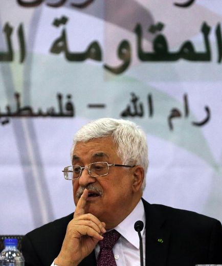 Le président palestinien Mahmoud Abbas à Ramallah en Territoires palestiniens, le 4 mars 2015
