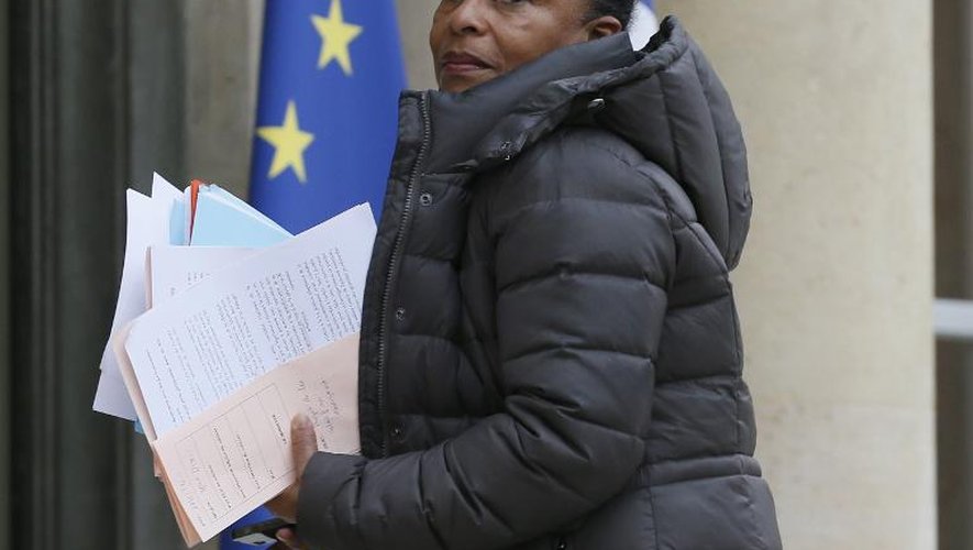 La ministre de la Justice Christiane Taubira le 18 février 2015 à Paris
