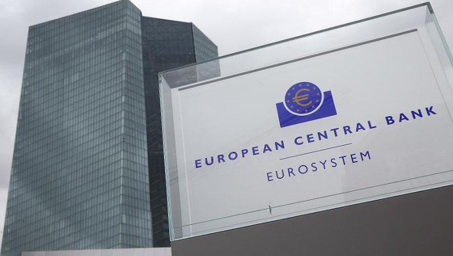 Le nouveau siège de la BCE le 24 février 2015 à Francfort, en Allemagne