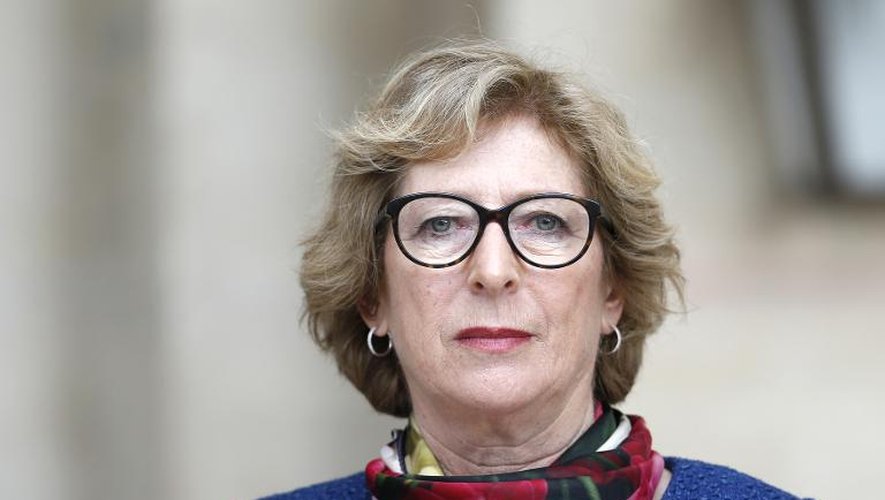 La ministre de l'Enseignement supérieur et de la recherche Geneviève Fioraso à Paris le 2 avril 2014