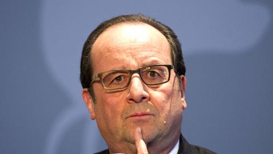 Le président François Hollande, le 6 mars 2015 au Luxembourg