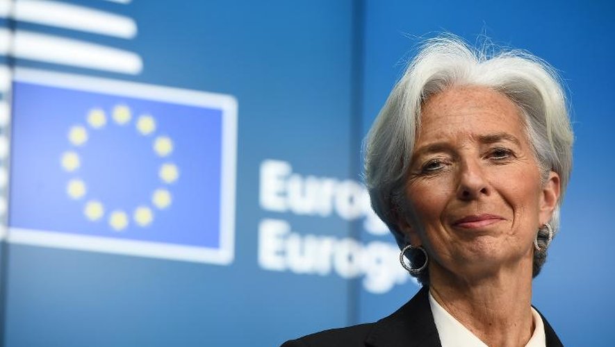 La directrice générale du Fonds monétaire international Christine Lagarde le 16 février 2015 à Bruxelles
